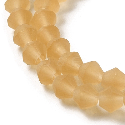 Imitate Austrian Crystal Frosted Glass Beads Strands EGLA-A039-T4mm-MD18-1