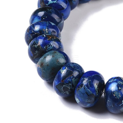 Dyed Synthetic Imperial Jasper Beads Strands G-P529-E01-A08-1