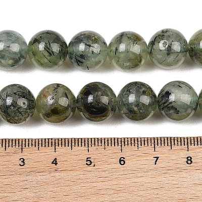 Natural Prehnite Beads Strands G-P322-48-12mm-1