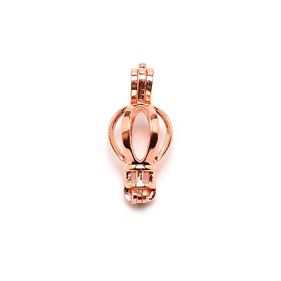 Alloy Bead Cage Pendants FIND-WH0097-32RG-1