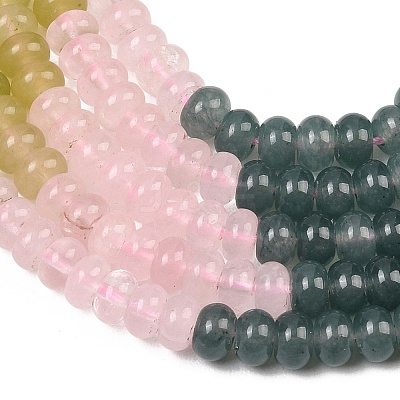 Natural Quartz Crystal & Howlite & Dyed White Jade & Synthetic Shoushan Stone Beads Strands G-Z135-C11-1