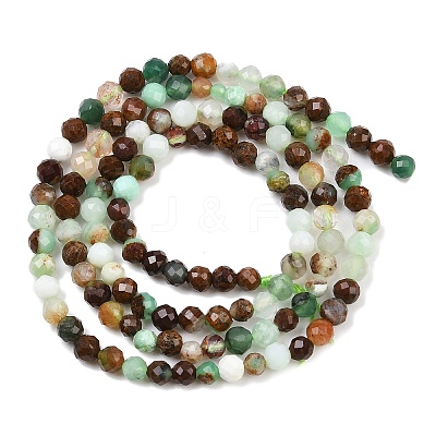 Natural Chalcedony Beads Strands G-C255-A02-3mm-01-1