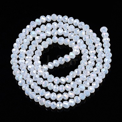 Electroplate Glass Beads Strands EGLA-A044-J2mm-B06-1