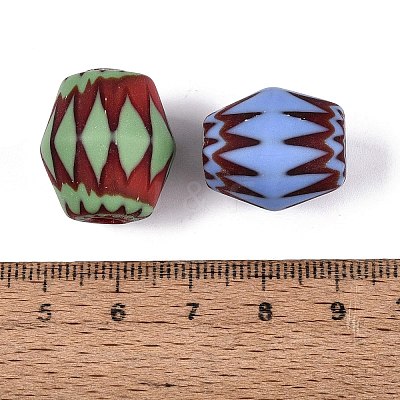 Handmade Millefiori Glass Barrel Beads LA-N002-26-1