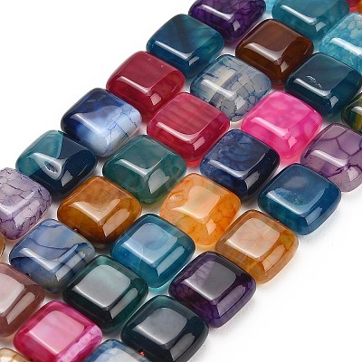 Natural Dragon Veins Agate Beads Strands GG-L001-K01-01F-1