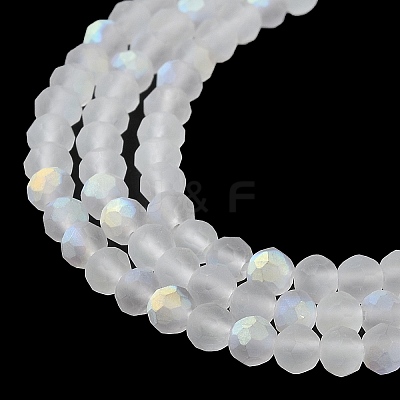 Transparent Glass Beads Strands X1-EGLA-A034-T4mm-MB19-1