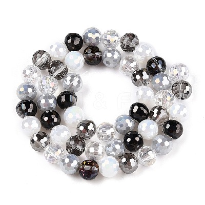 Electroplate Glass Bead Strands GLAA-Z006-01E-1