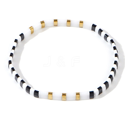 Bohemian Style Glass Seed Beaded Stretch Bracelets for Women Men LS-ZJ1483-9-1