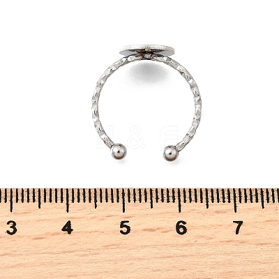 304 Stainless Steel Cuff Ring Components RJEW-H250-03B-P-1