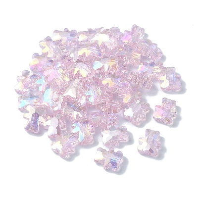 Electroplate Glass Beads EGLA-P059-01B-AB01-1