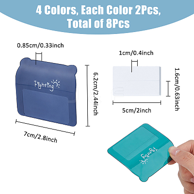 8Pcs 4 Colors Plastic Toilet Seat Lifter FIND-FH0009-33-1