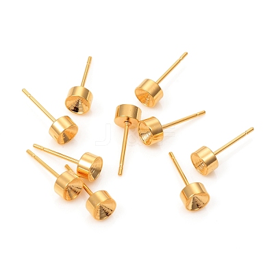 304 Stainless Steel Stud Earring Settings STAS-L244-48C-G-1
