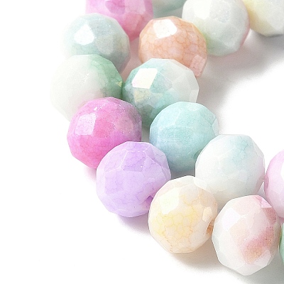 Electroplate Glass Beads Strands LAMP-S068-11D-1