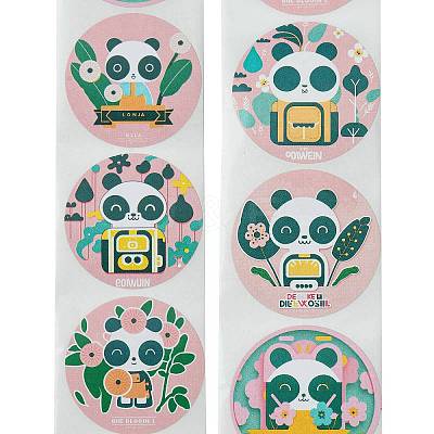 Cartoon Patterns Paper Gift Sticker Rolls DIY-R083-03B-1