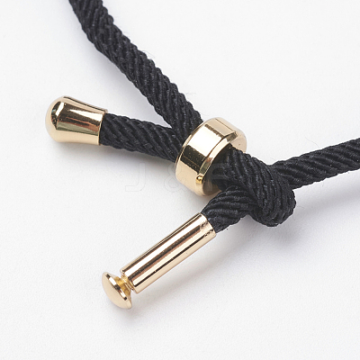 Cotton Twisted Cord Bracelet Making MAK-L012-03-1