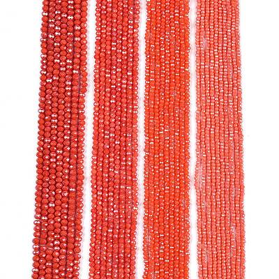 Electroplate Glass Beads Strands EGLA-A044-P3mm-A21-1