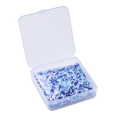 6500Pcs 300G 3 Colors Glass Seed Beads SEED-LS0001-03-1