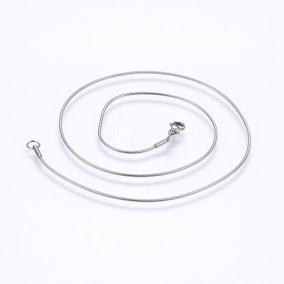 Non-Tarnish 304 Stainless Steel Snake Chain Necklaces NJEW-F226-01P-02-1