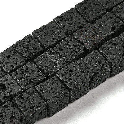 Natural Lava Rock Beads Strands G-C084-E08-03-1