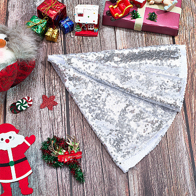 Polyester Christmas Tree Skirt DIY-WH20032-86D-1