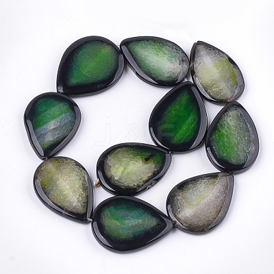 Natural Crackle Agate Beads Strands G-T121-02D-1