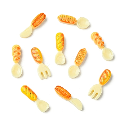 50Pcs 5 Styles Kitchen Ware Theme Resin Cabochons RESI-CJ0004-23-1
