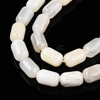 Natural White Moonstone Beads Strands G-G980-27-1