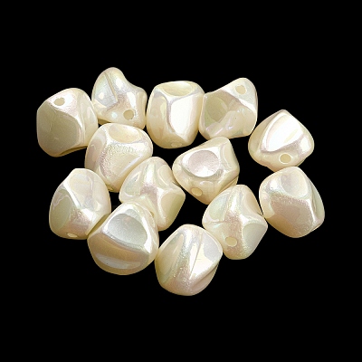 Spray Painted ABS Plastic Beads KY-C017-08D-1