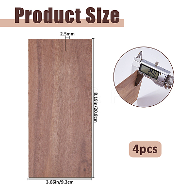 Walnut Wood Guitar Head DIY-WH0816-082-1