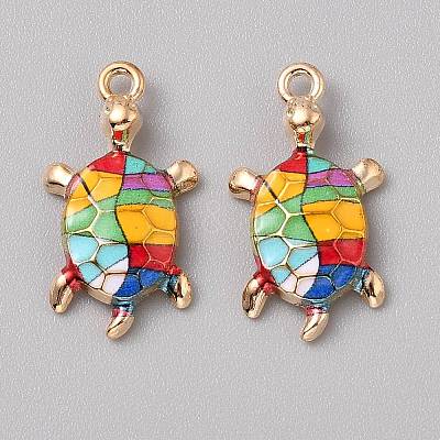 Alloy Enamel Pendants FIND-CJC0027-01G-09-1