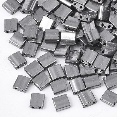 Electroplate Opaque Glass Seed Beads SEED-S023-20C-01-1