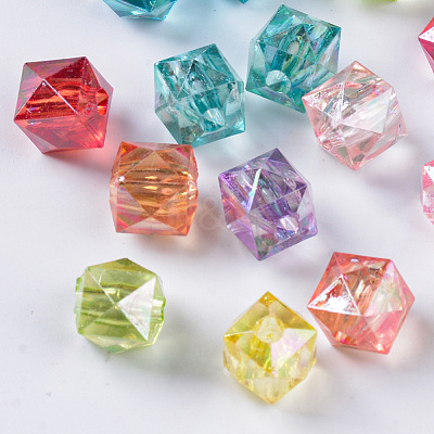 Transparent Acrylic Beads TACR-Q270-005-1