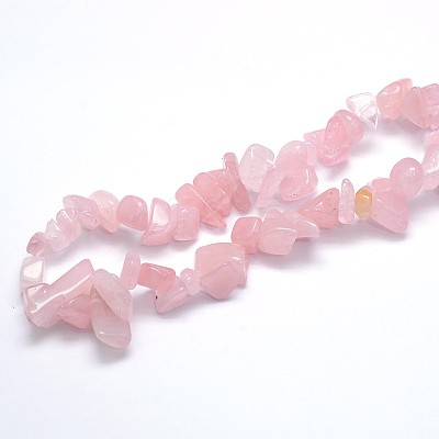 Natural Rose Quartz Beads Strands G-O049-C-60-1