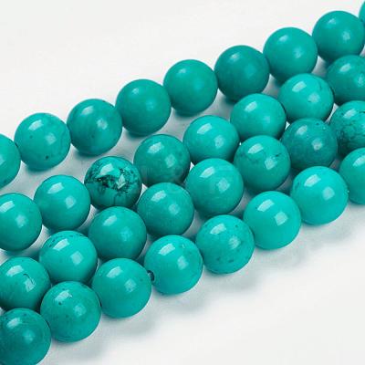 Natural Magnesite Beads Strands G-K205-02-8mm-1