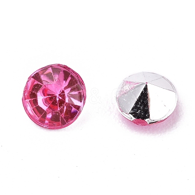Imitation Taiwan Acrylic Rhinestone Pointed Back Cabochons GACR-A003-5mm-02-1