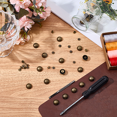 20 Bags Alloy Studs Rivets FIND-CL0002-03AB-1