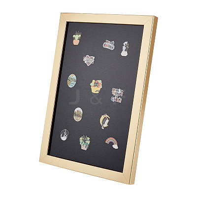 Wood & Plastic Rectangle Photo Frame Stand DJEW-WH0072-13B-03-1