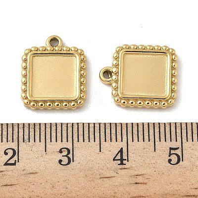 304 Stainless Steel Pendant Cabochon Settings STAS-D127-01G-1