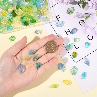 140Pcs 14 Styles Handmade Lampwork Pendants LAMP-YW0001-74-1