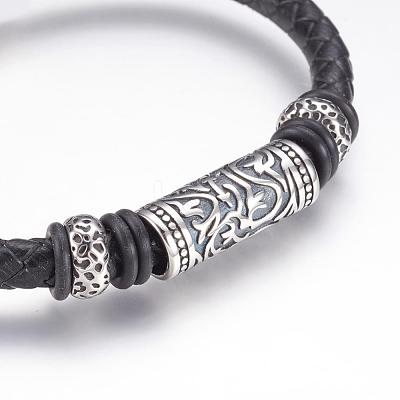 Leather Cord Bracelets BJEW-F274-25AS-1