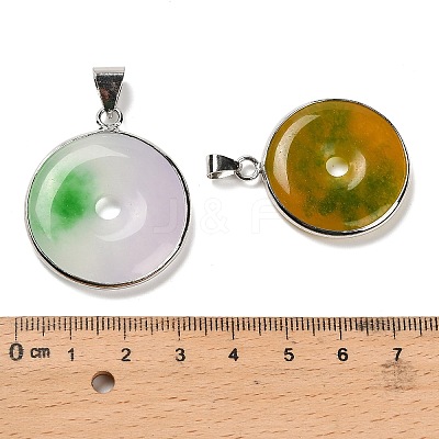 Natural Mixed Gemstone Pendants G-Z097-02P-A-1