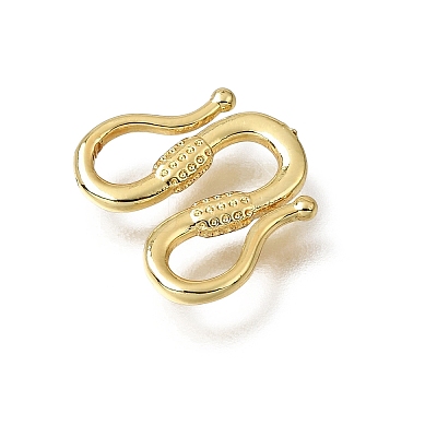 Brass M-Hook Clasps KK-CBA0DF0-14E-G-1