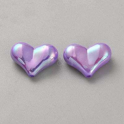 10Pcs Opaque Acrylic Beads SACR-WH0008-020H-1