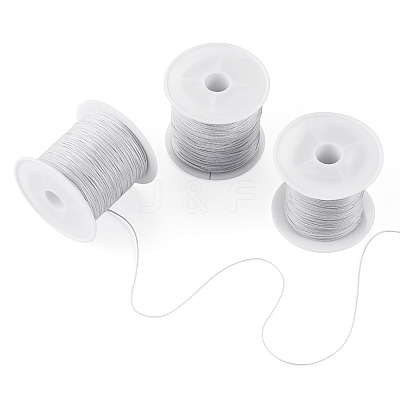 3 Rolls 3 Styles Round Nylon Braided Cord NWIR-TADJ0001-03A-1