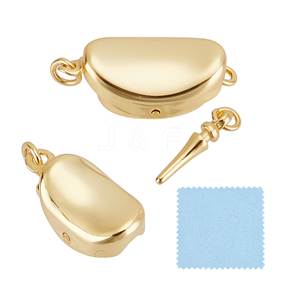 925 Sterling Silver Box Clasps STER-GO0001-68C-G-1
