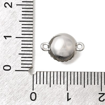 Brass Pave Clear Cubic Zirconia & Glass Links KK-N289-22P-1