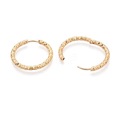 304 Stainless Steel Hoop Earrings X-STAS-T074-19G-1
