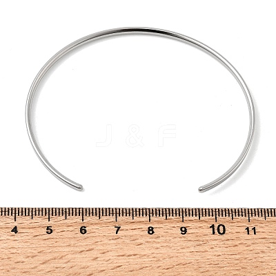 304 Stainless Steel Cuff Bangles LS-BJEW-D388-01B-P-1