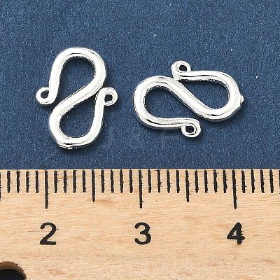 Brass S-Hook Clasps KK-H532-07B-S-1