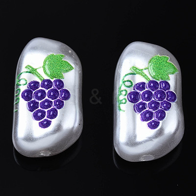 3D Printed ABS Plastic Imitation Pearl Beads KY-S163-436-1